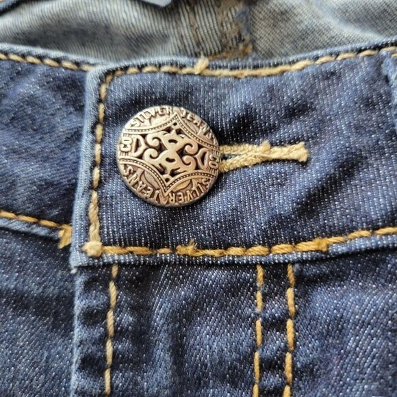 Silver Jeans Sz 29 Aiko Mid Capri Medium Wash Straight Leg Blue Denim Jeans - Picture 3 of 11